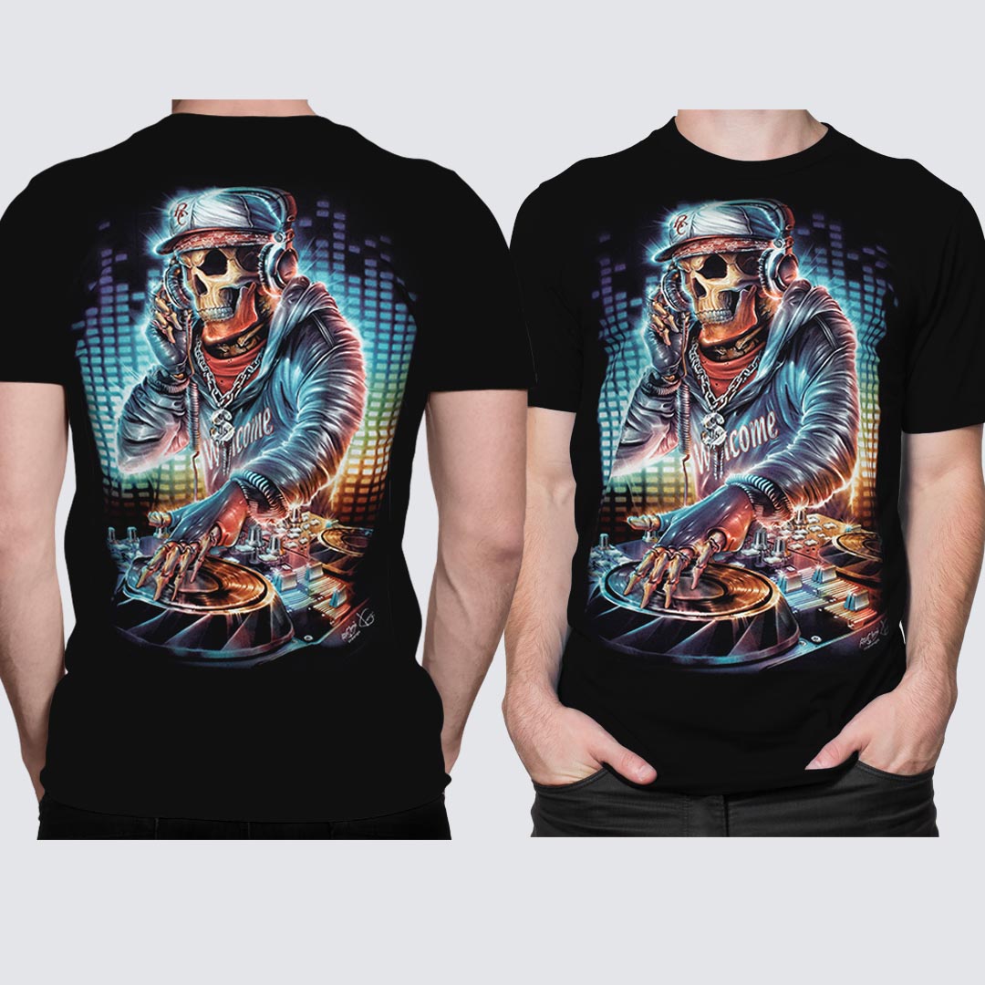 T-Shirt - DJ Skull & Bone