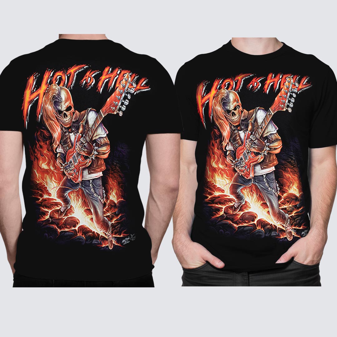 T-Shirt - Death Metal Hot as Hell