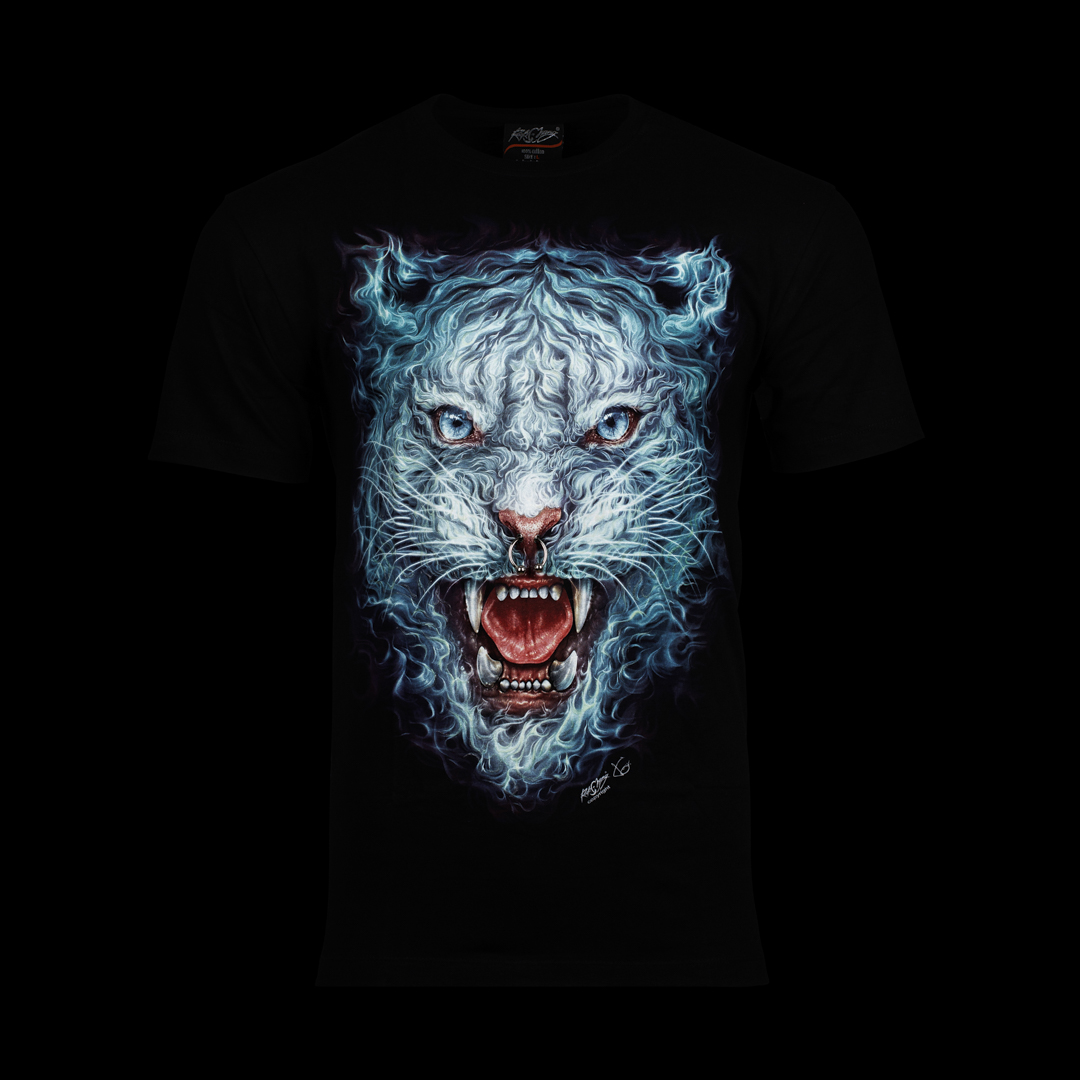 T-Shirt - Gepard Flamme