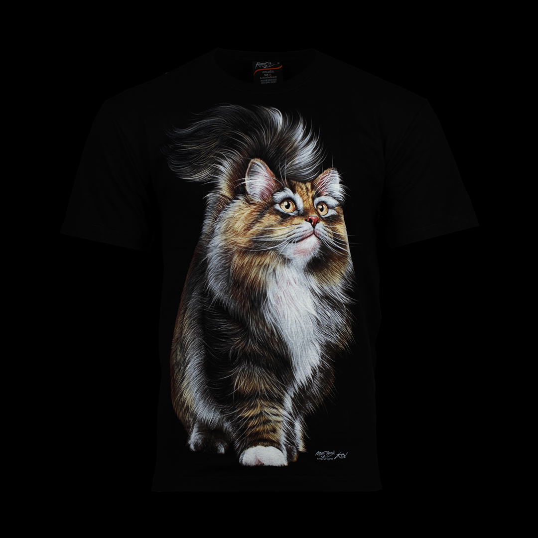 T-Shirt - Katze Maine Coon