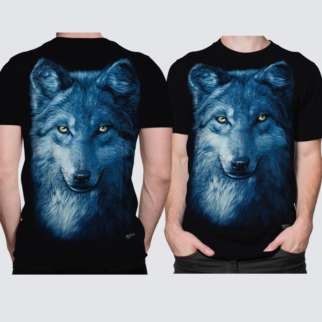 T-Shirt - Wolf Kopf
