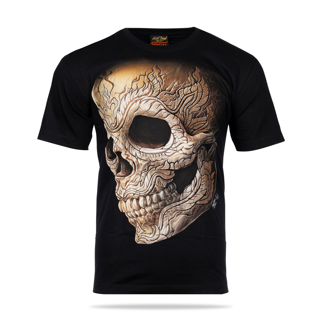 T-Shirt - Totenkopf ohne Piercing und Nieten